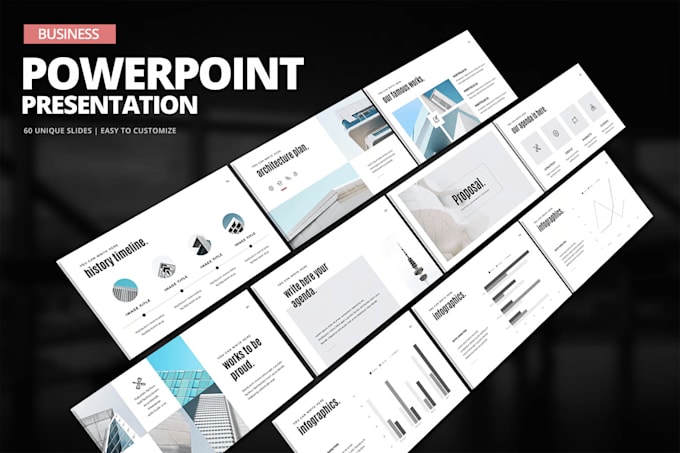 Gig Preview - Design powerpoint presentation pitch deck presentatioin google slides design