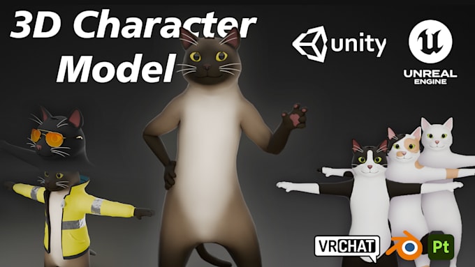 Gig Preview - Model a 3d character for you