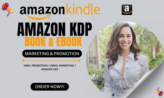 Gig Preview - Do amazon book promotion kindle book marketing amazon KDP ads