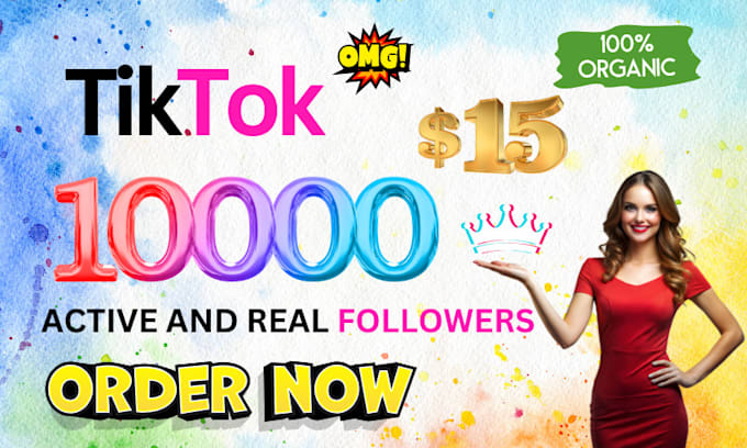 Gig Preview - Get fast 2000 real tiktok followers guarantee