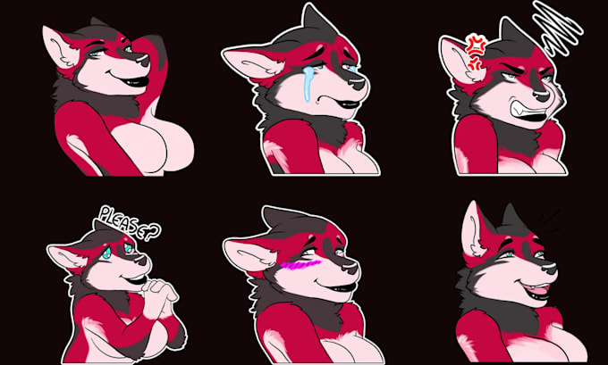 Gig Preview - Create furry animated telegram sticker, crypto telegram stickers, animated gifs