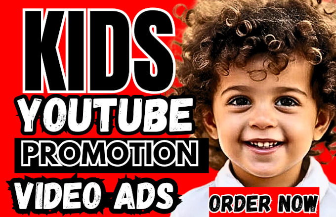 Gig Preview - Superfast kids youtube promotion,video editing,ads ,channel  manager