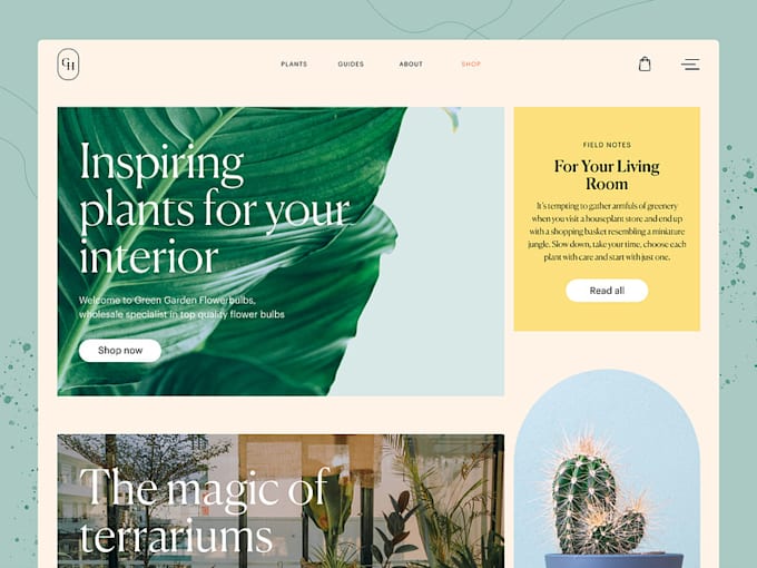 Gig Preview - Design a website for your lawn care gardening farming business