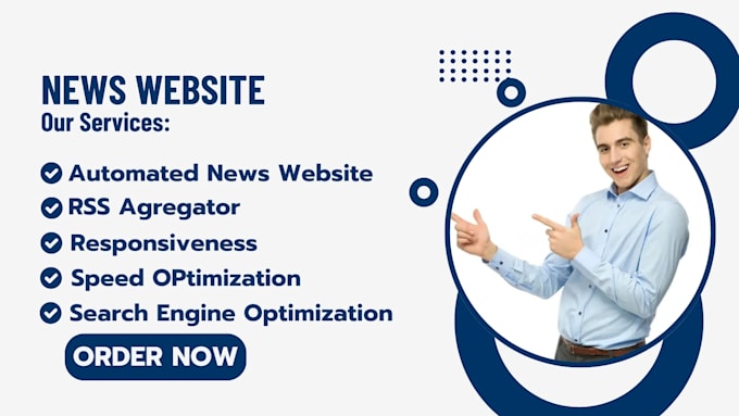 Gig Preview - Design an autoblog news website automated website wordpress autoblog automation