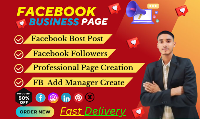 Gig Preview - Create facebook business page setup, banner and profile