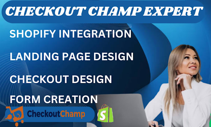 Gig Preview - Design checkout champ landing page and will do shopify, woocommerce integration