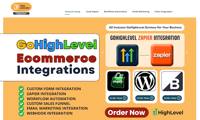 Bestseller - setup gohighlevel ecommerce integration shopify woocommerce magento bigcommerce