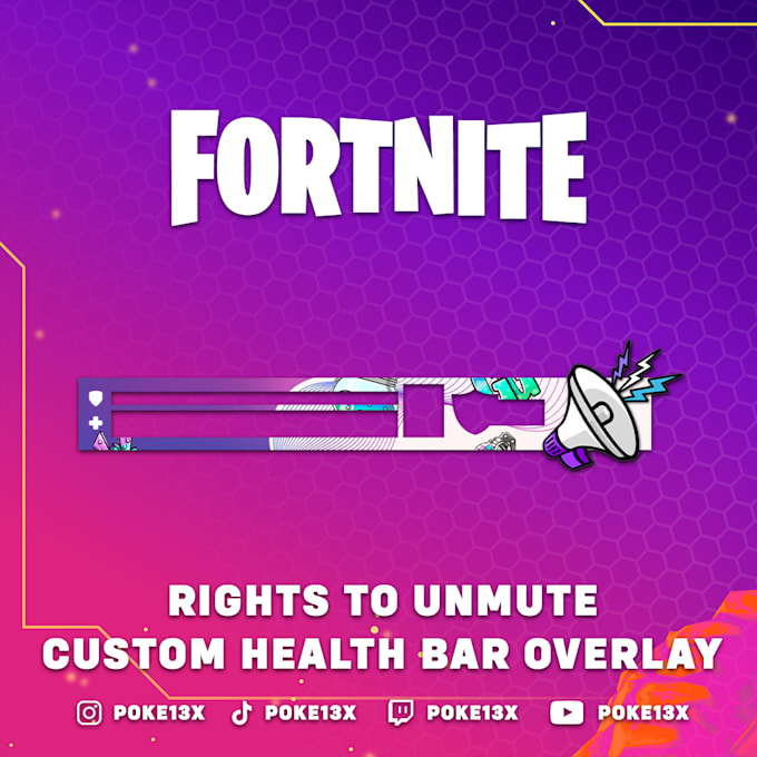 Gig Preview - Create a custom fortnite health bar overlay