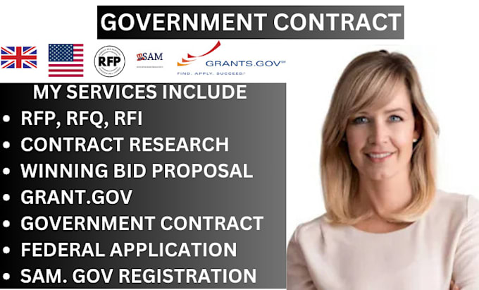 Gig Preview - Do rfp rfq government contract bid proposal capability statement tender grant