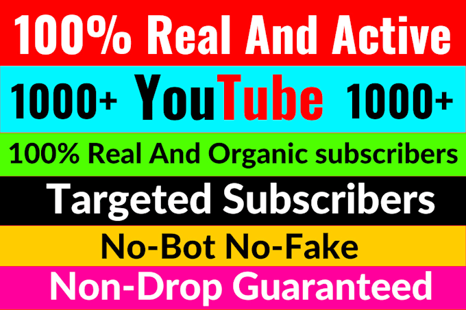 Gig Preview - Do 1k subscriber in your youtube channel organically