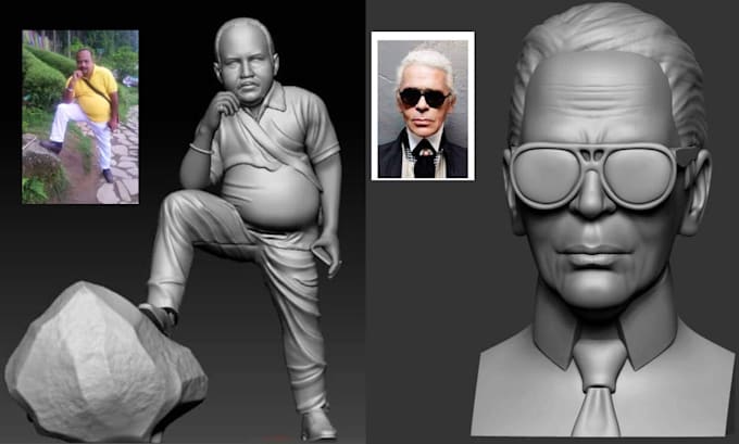 Gig Preview - Convert 2d to 3d custom 3d concept character model from images for 3d printing