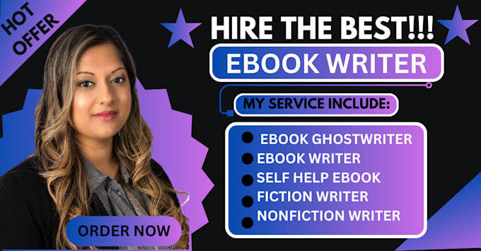 Gig Preview - Write fiction ebook ghostwriter nonfiction ebook formatting kdp proofreading