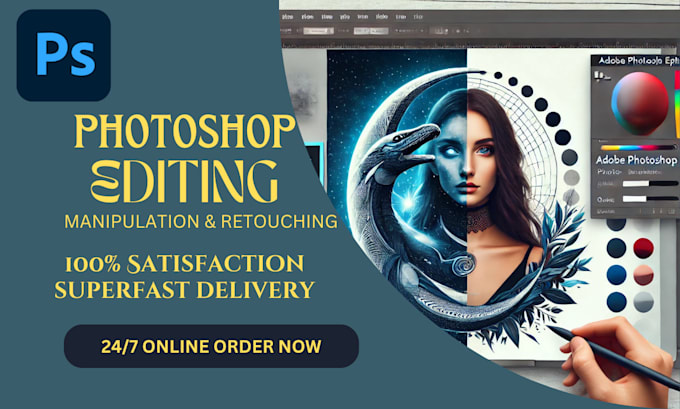 Gig Preview - Do adobe photoshop editing manipulation and retouching