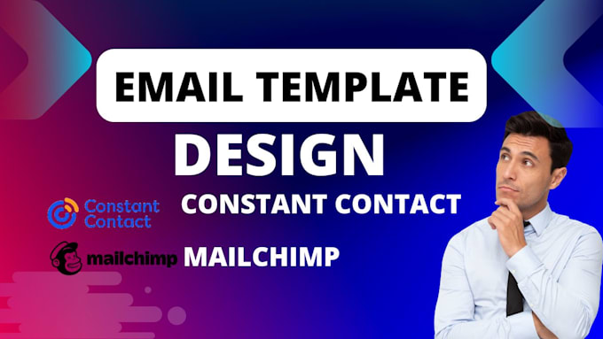 Gig Preview - Design constant contact, mailchimp email template newsletter