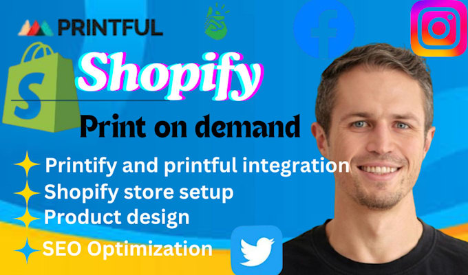 Gig Preview - Redesign your shopify store for printify printful shineon and pod success