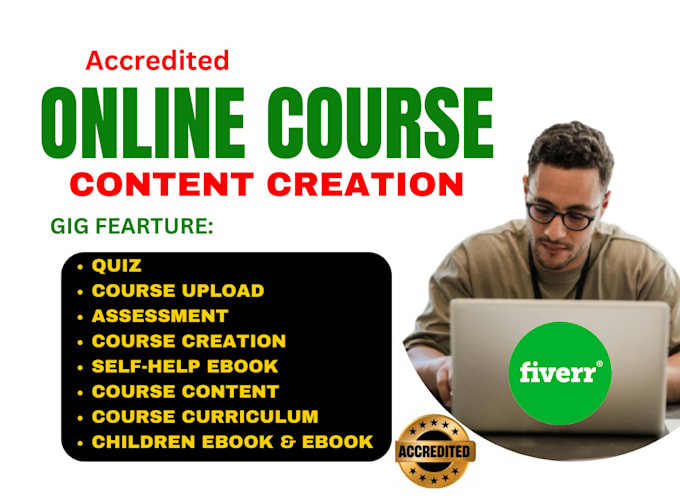 Gig Preview - Create ebook, online course content, teachable course creation, training manual