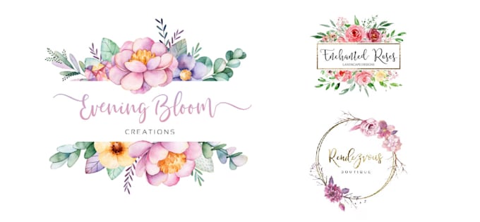 Gig Preview - Do feminine floral fashion beauty boho watercolor signature logo design