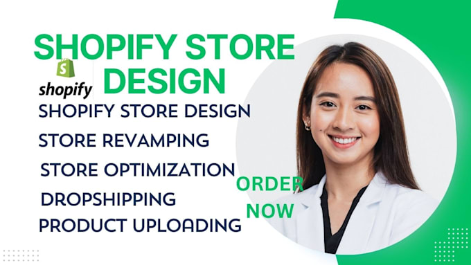 Gig Preview - Design professional shopify website, shopify store design