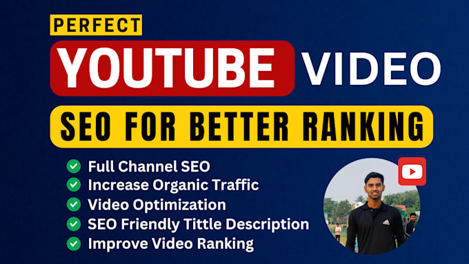 Gig Preview - Be your youtube video SEO expert