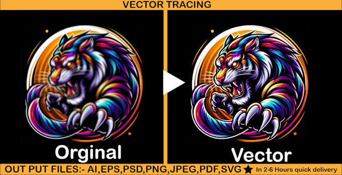 Gig Preview - Do vector tracing, convert logo to vector professionally