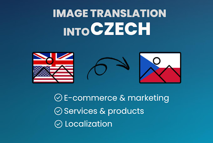 Gig Preview - Translate and edit images into czech