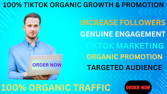 Bestseller - do organic tiktok promotion and manage tiktok account to gain real follower