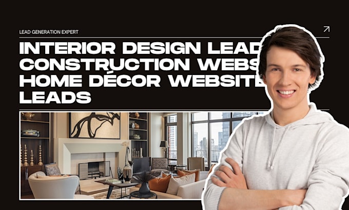 Gig Preview - Generate interior design leads, construction website, home décor website, leads