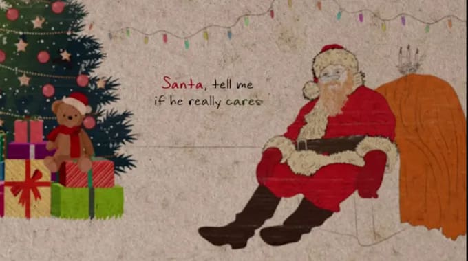 Gig Preview - Create an amazing hand drawn lyric video for christmas song