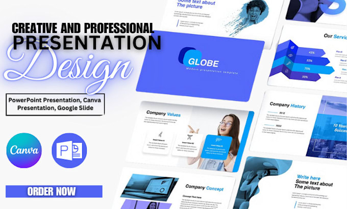 Gig Preview - Design google slide presentation, canva presentation, powerpoint redesign