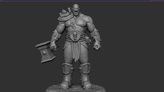 Gig Preview - Fantasy figurine design, wow, tabletop, gaming,3d printed figurines 3d printing