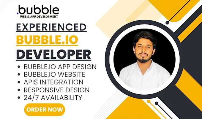 Gig Preview - Create your website or app using bubble io as a bubble developer