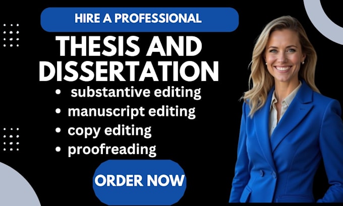 Gig Preview - Edit, proofread, and format your dissertation and thesis