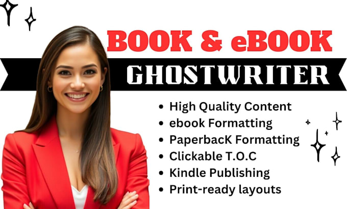 Gig Preview - Ghost write your ebook as ghost book writer, nonfiction, kdp journal formatting