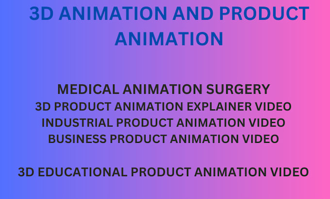 Gig Preview - Do 3d medical animation surgery 3d explainer animation video