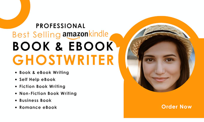 Gig Preview - Be your fiction ghostwriter self help ebook, book writer, nonfiction ghostwriter