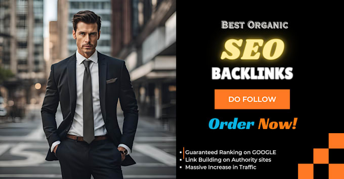 Gig Preview - Seo backlinks dofollow high authority link building for google ranking