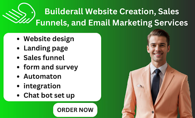 Gig Preview - Do builderall website design, sales funnels, landing page design