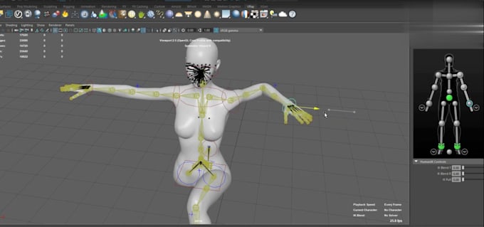 Gig Preview - Port ue skeleton,facial rig, arkit, rig cloth ue5, blendshape,weight paint, maya