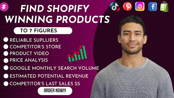 Gig Preview - Do dropshipping product research for shopify winning product