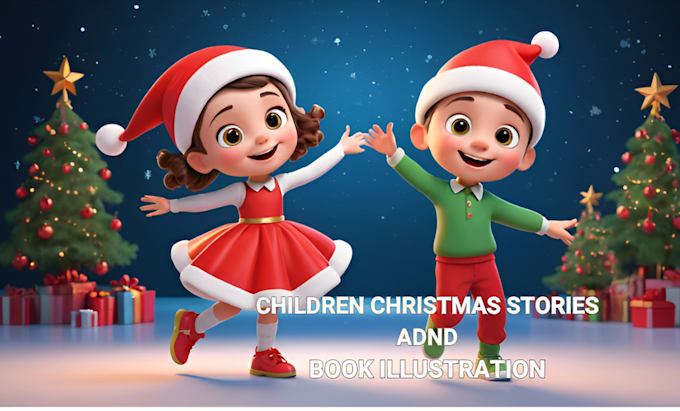 Gig Preview - Do christmas story illustration, kids stories, bible illustration, for KDP