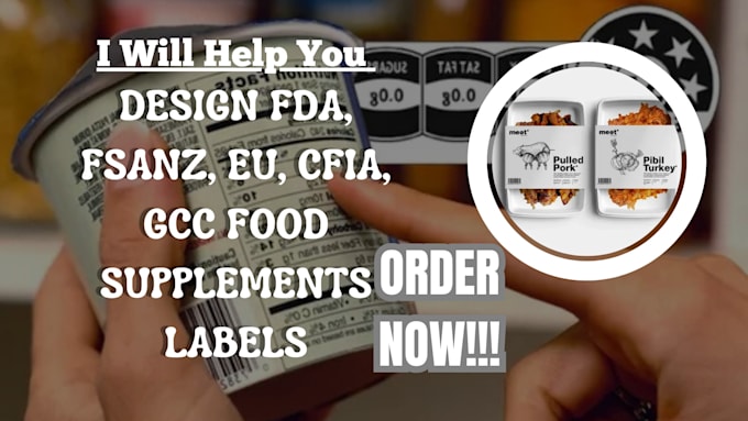 Bestseller - design fda, fsanz, eu, cfia, gcc food supplements labels