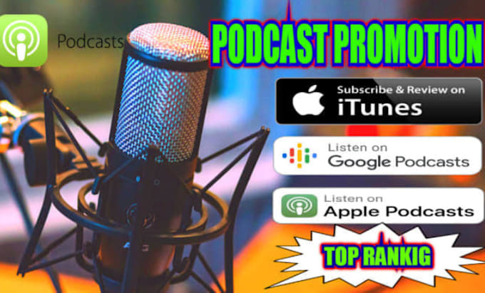 Gig Preview - Promote podcast on all podcast platforms to increase new listeners and downloads