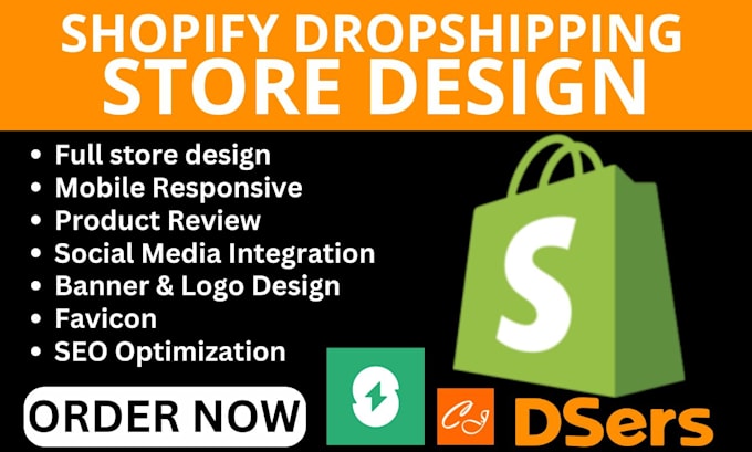 Gig Preview - Create shopify dropshipping store via avasam syncee autods zendrop sup bdroppy