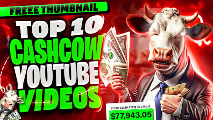 Gig Preview - Do top 10 cash cow faceless videos and youtube automation content creator