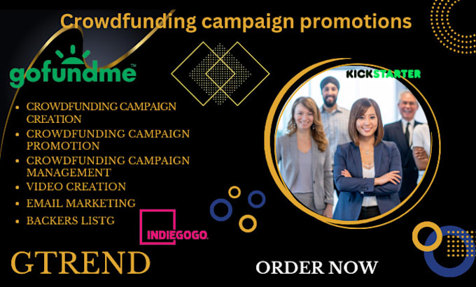 Bestseller - do crowdfunding campaign creation on kickstarter indiegogo gofundme promotion