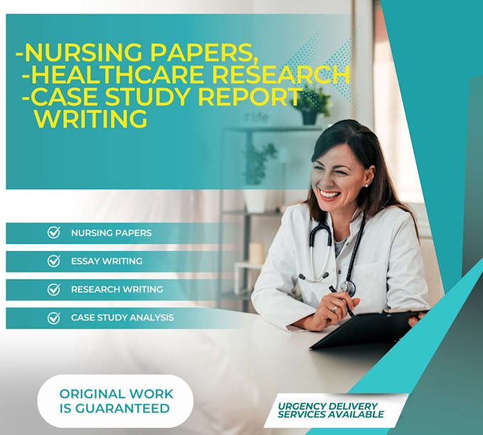 Gig Preview - Do urgent online nursing, healthcare research and case study report writing