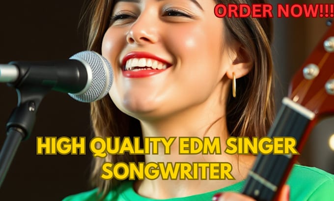 Gig Preview - Write emotional lyrics compose and produce quality edm song, singer songwriter