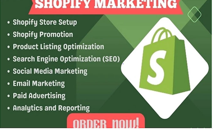 Gig Preview - Increase shopify dropshipping sales shopify marketing