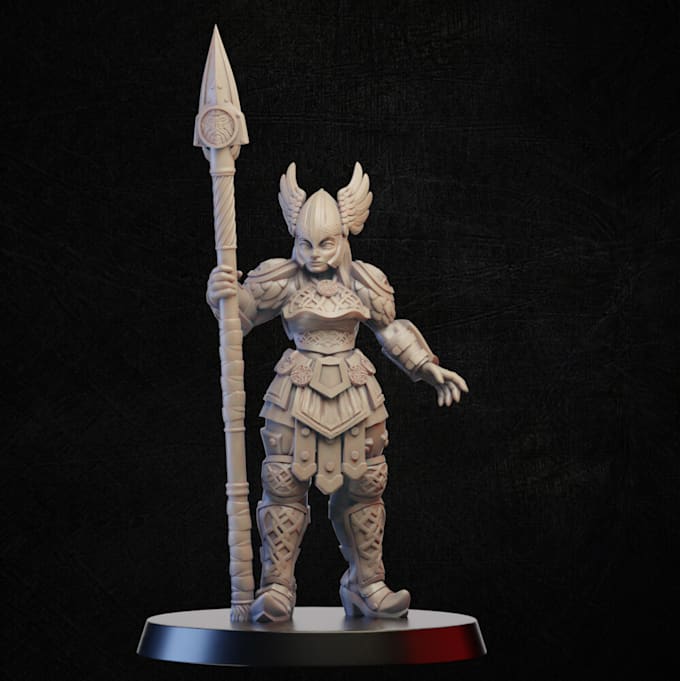 Gig Preview - Sculpt 3d medieval miniature,wargaming, 3d action figurine ttrpg model,stl file