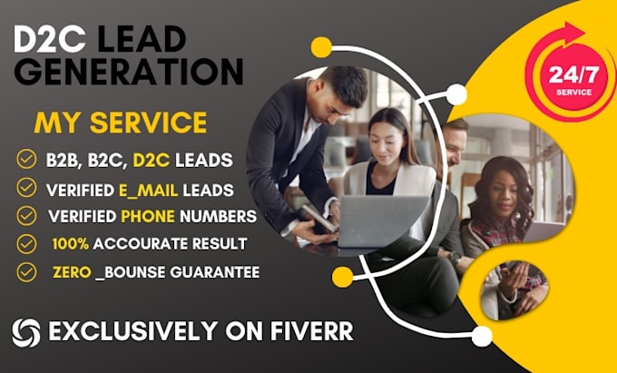 Gig Preview - Generate niche targeted email list, d2c and b2b lead generation for any industry